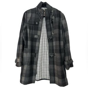 I.N.C. International Concepts Men’s Plaid Heavyweight Trench Coat Size Small